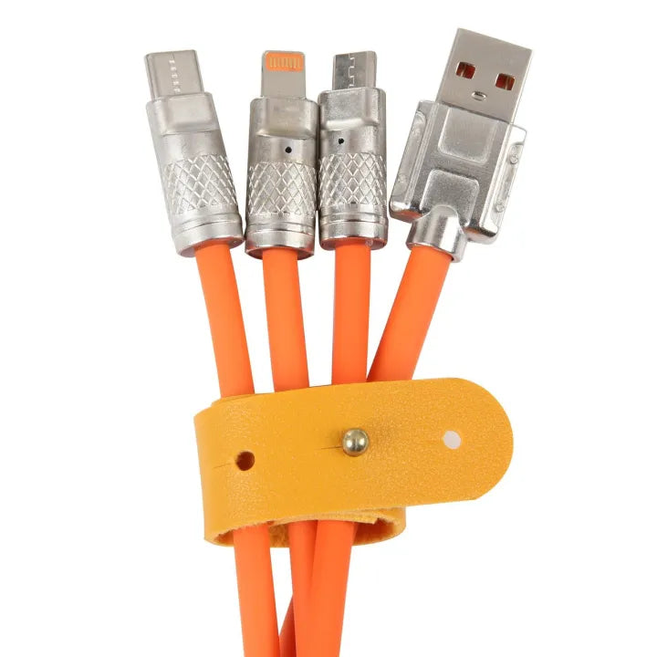 3 in 1 120W 6A Fast Charging Type C Cable Micro USB