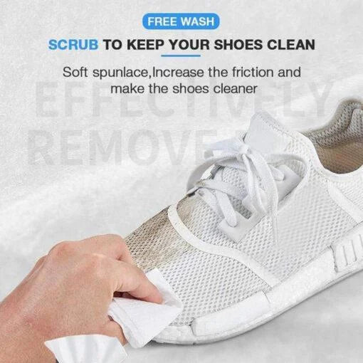 Instant Shoe Cleaning Wipes - 80 Wipes in a Pack