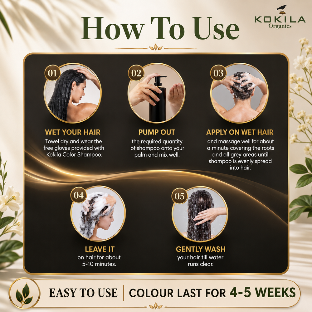 kokila hair color shampoo