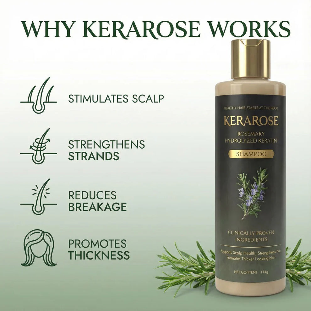 Kerarose Rosemary Shampoo For Hair Growth ( Buy 1 Get 1 Free 🔥) .