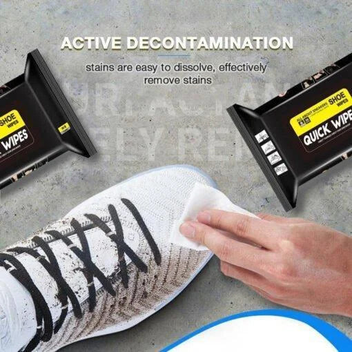 Instant Shoe Cleaning Wipes - 80 Wipes in a Pack
