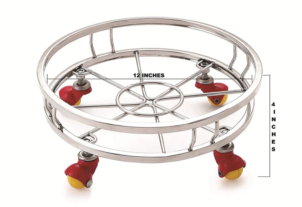 Stainless Steel Iron Stand Trolley Caddy