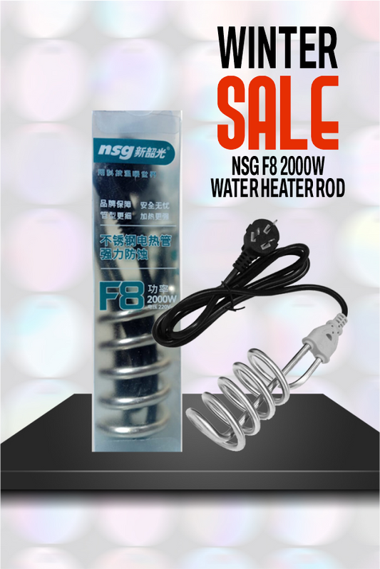 NSG F8 2000W Water Heater Rod | Safe & Durable Currentless Heating
