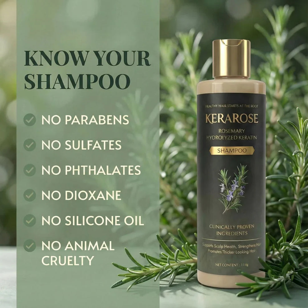 Kerarose Rosemary Shampoo For Hair Growth ( Buy 1 Get 1 Free 🔥)