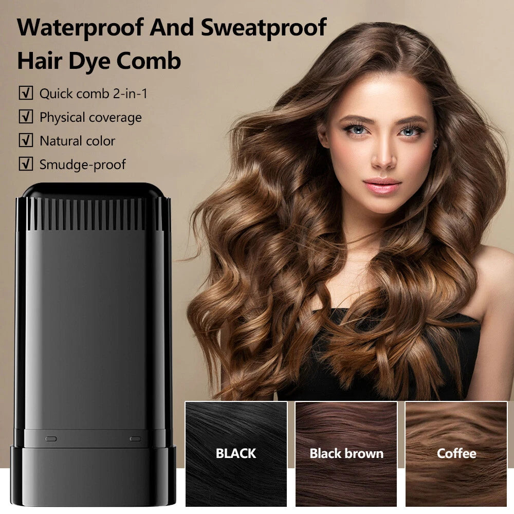 Water And Sweat Proof Hair Comb Dye.
