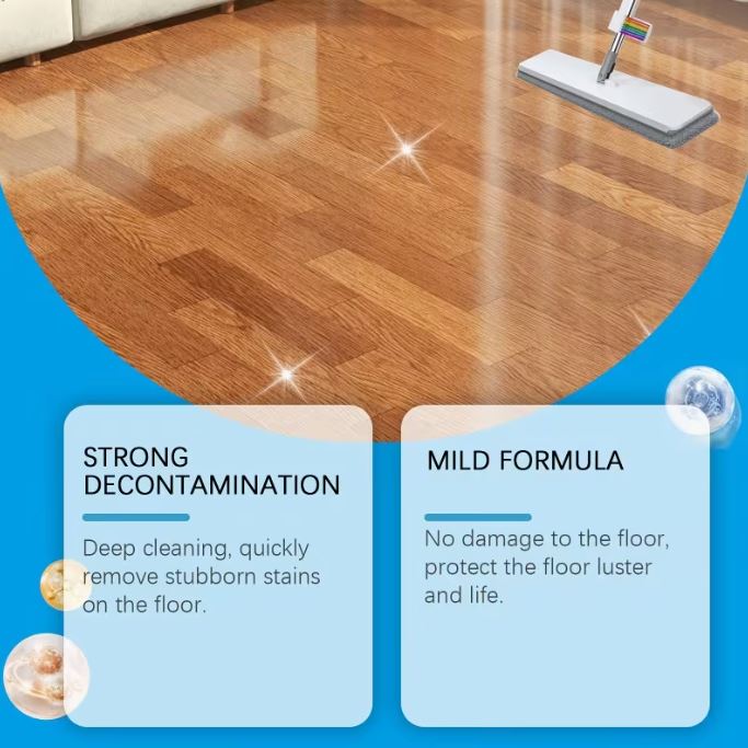 Multi-Purpose Floor Care Effervescent Tablets, Universal for All Floors, Suitable for Tiles, Wood Floors, Marble. Effectively Dissolve Dirt on Floor Surfaces, Gentle And Non-Damaging to Floor Materials, Mopping Without Water Marks
